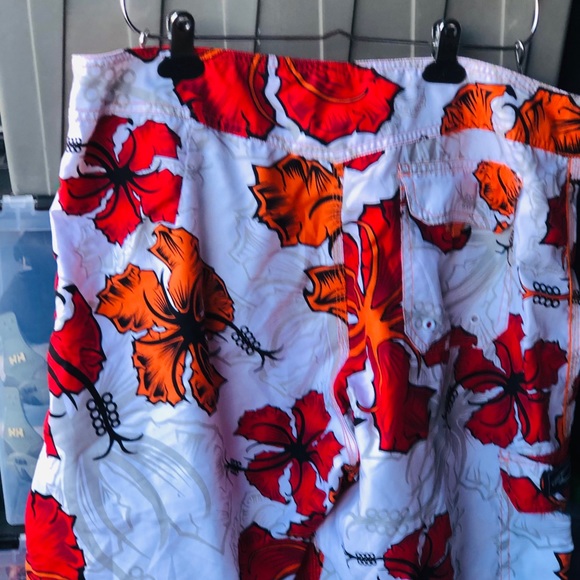 Hawaii Men’s Floral Swim Trunk Short Size 36 - Picture 6 of 15